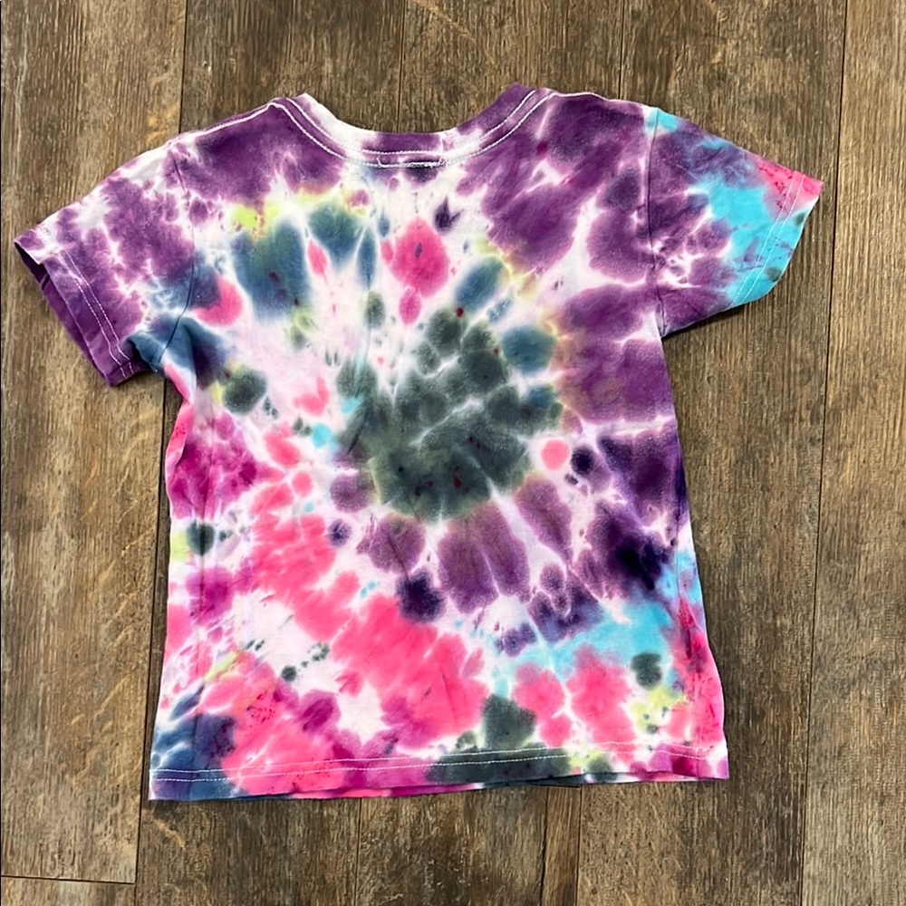 Vibrant Tie-Dye Kids T-Shirt - Picture 7 of 8